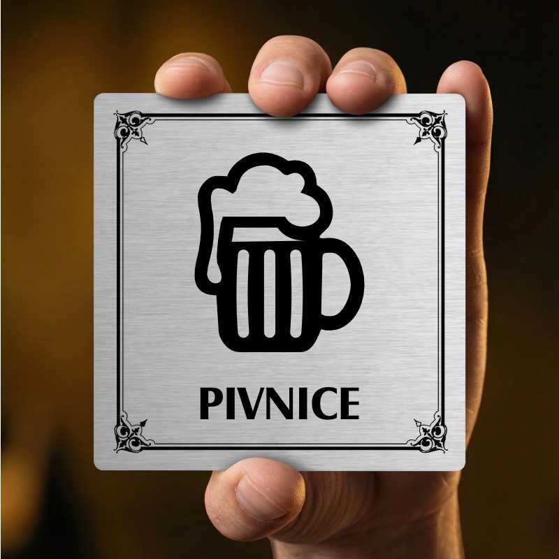 Pivnice, 80x80mm, stříbrná, Nevada